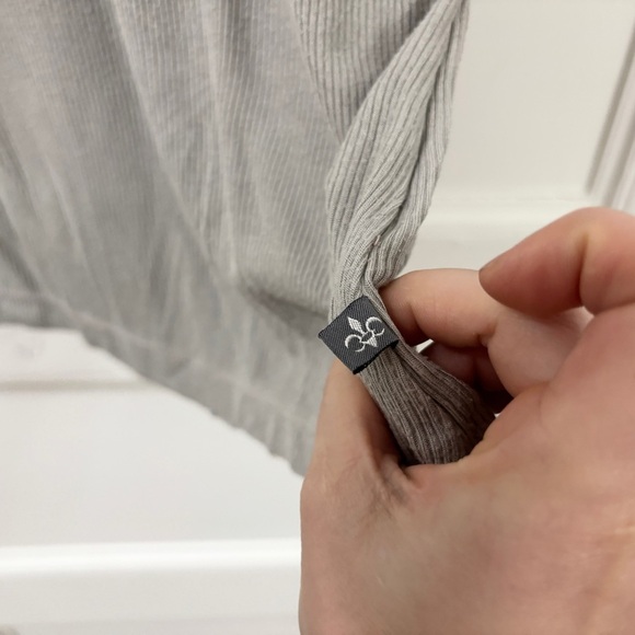 James Perse sz 2 grey Ribbed Basic Tank Top - Picture 12 of 16